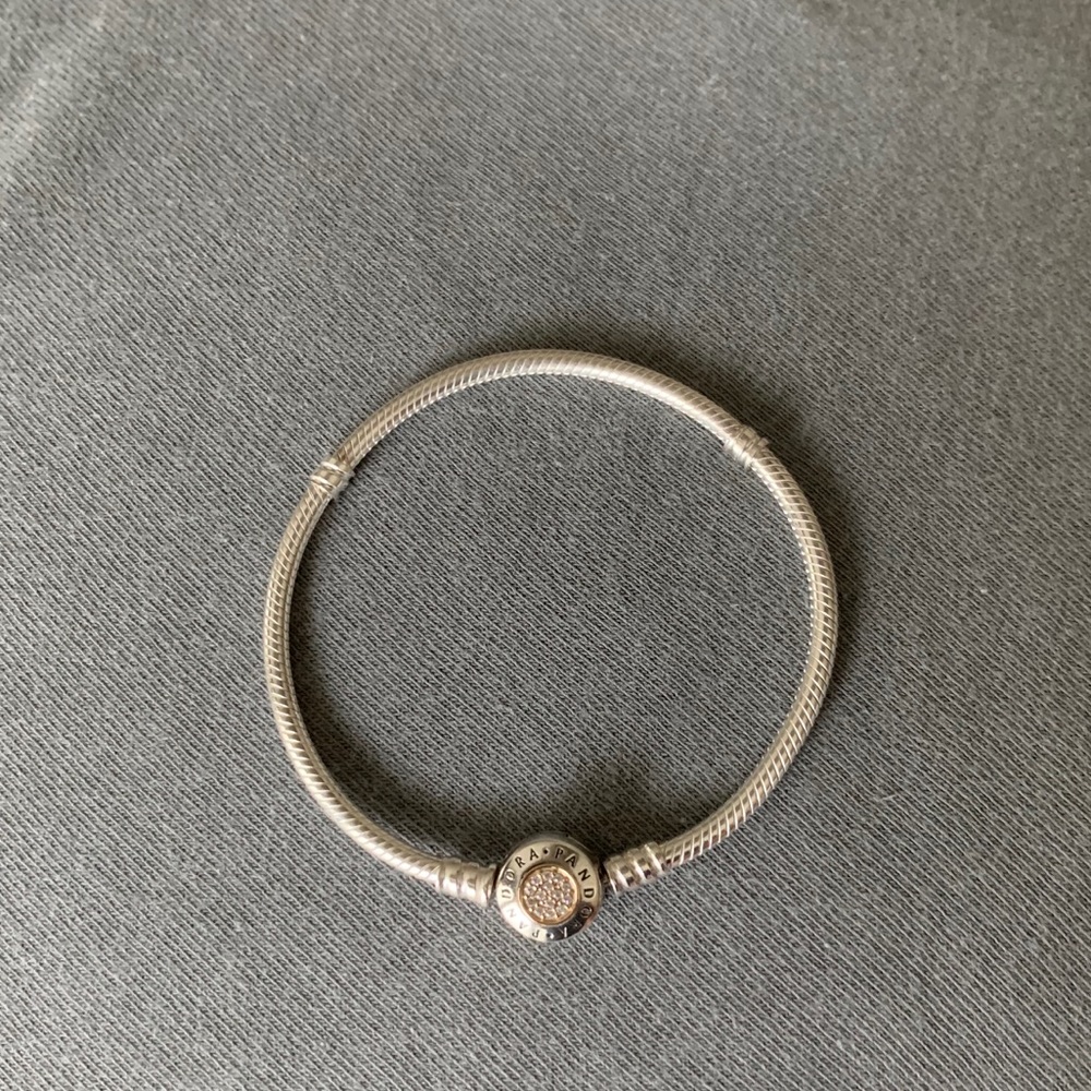 Pandora two-tone logo bracelet